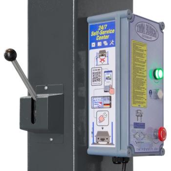 Twin Busch 2 Säulen Hebebühne TW242M 4.2t – BASIC LINE – halbautomatische Entriegelung GREY-Line